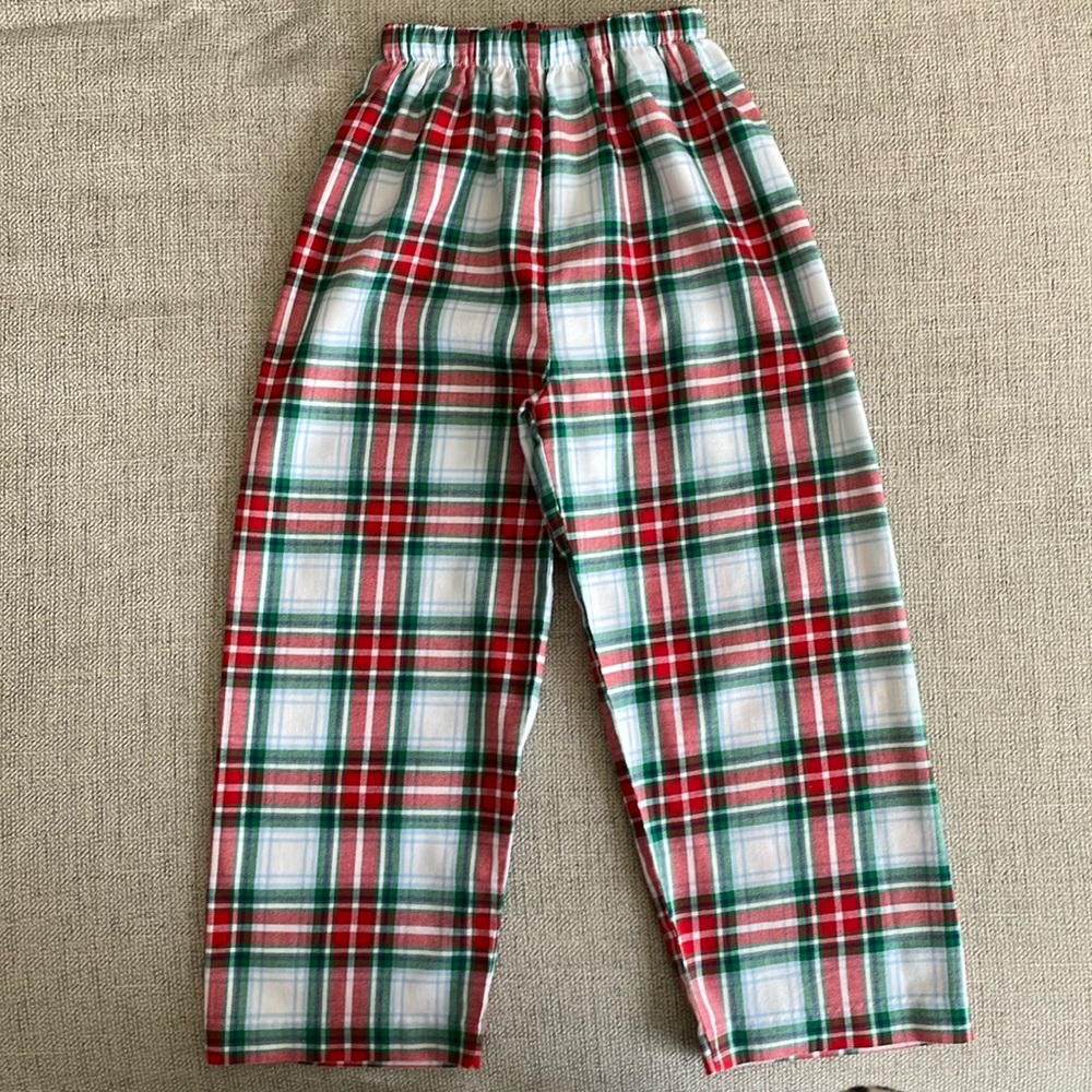 Plaid Christmas pants, size 4T